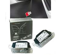 Audi 4G0052133J - Proiettore a LED con Logo S, a rombo, per Illuminazione Entry-Level, Colore: Rosso/Bianco