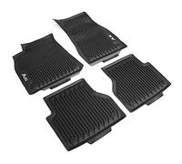 Set di 4 tappetini in gomma originali per tutte le stagioni, colore nero, con scritta A6