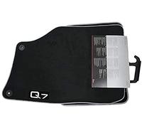Audi 4L1 061 275 Pa Mno Tappetini Auto in Tessuto Premium Anteriore, Soul NeroArgento Grigio con Scritte in Argento