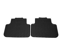 Audi 4M1061512A041 - Tappetini in Gomma per Tutte Le Stagioni, 2 Pezzi, Fissaggio Senza Bottone Automatico, Colore: Nero
