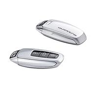 Audi 4N0071208BZ7G - Cover per Chiave con Logo Quattro per Chiavi 8Y0959754 4N0959754 (Argento Fiore)