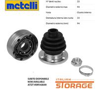 AUDI 80 B4 VW GOLF I II JETTA GIUNTO SEMIASSE LATO CAMBIO NUOVO METELLI 16-1004