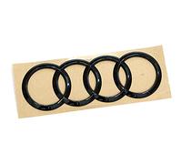 LOGO POSTERIORE ANELLI AUDI BLACK Q5 MONOGRAMMA ACCESSORIO ORIGINALE 80A071802