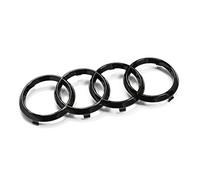 Audi 82A071801 - Logo ad anelli per griglia del radiatore, logo Black Edition, colore: nero