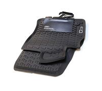 Audi 83B061501041 - Tappetini in gomma per tutte le stagioni, 2 tappetini in gomma, colore nero, con scritta Q3