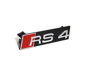 Audi 8E0853736E2ZZ Scritta RS4 8E Emblema originale per griglia del radiatore, colore nero/rosso