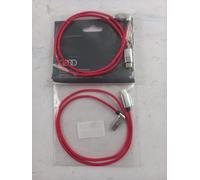 Audi 8S0051435S - Cavo di ricarica USB-C da Lightning, cavo di collegamento angolato, rosso