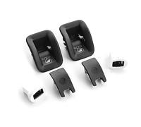 Audi 8T0887233B 8T0887187 - Set di manicotti di montaggio per seggiolino auto posteriore Isofix, copertura nera