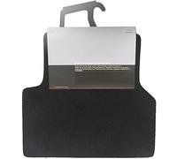 Audi 8u0061276mno Tessuto tappetini Premium Posteriore Nero/Grigio Argento Q3 2 Pezzi