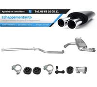 Audi A3 1.9 Tdi 2003-2008 Tubo Centrale + Silenziatore Posteriore Sistema
