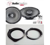 AUDI A3 2004 2012-ALTOP.IMPACT 165 mm-60W+60W-INCLUSI SUPPORTI POSTERIORI PORTE