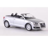 Audi A3 Cabriolet (8P), argento, 2008, modello di automobile, modello prefabbricato, Herpa 1:87 Modello esclusivamente Da Collezione