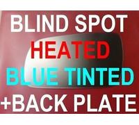 Audi A4 Avant 1994-98 Specchietto Vetro Blu Riscaldato + piastra di supporto Dx