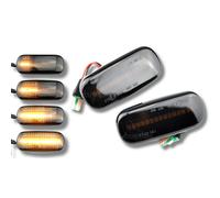 Audi A4 Indicatori Laterali Set LED Dynamic Nero 00-08 Frecce Coppia Sinistro
