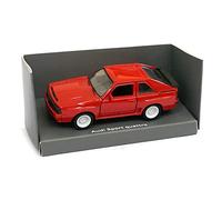 Audi A5-5411 - Modellino auto Sport Quattro Pullback scala 1:36 in miniatura, modello con funzione di ritratto, rosso