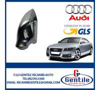 Calotta specchietto lane assist cromata alluminio dx per Audi A4 11/2007-6/2009