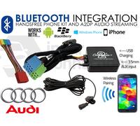 Audi Tt 1999-2006 Bluetooth Musica Streaming Kit Vivavoce per Auto Aux USB MP3