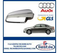 AUDI A6 2004 / 2008 CALOTTA CROMATA IN ALLUMINIO LATO DESTRO DX LATO PASSEGGERO