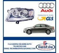 AUDI A6 2004 / 2008 FARO PROIETTORE SINISTRO H1-H7 PREDISPOSTO PER REG. ELETT.