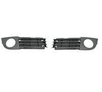AUDI A6 C5 01-04 2x GRIGLIA PARAURTI ANTERIORE CORNICE FENDINEBBIA SX DX NERO