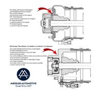 Audi A6 C6 sospensioni pneumatiche con puntone anteriore sinistro