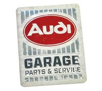 Audi A8-8973 - Targa in metallo, motivo prugna, ovale, con logo Garage, 3D, dimensioni: 20 x 15 cm