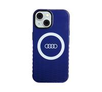 Audi AU-IMLMIP15-Q5/D2-BE Custodia IML Big Logo MagSafe, blu - iPhone 15 / 14 / 13