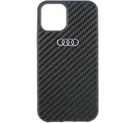 Audi AU-TPUPCIP11-R8/D2-BK - Custodia rigida in fibra di carbonio per iPhone 11/Xr 6.1", colore: Nero