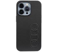 Audi AU-TPUPCIP13P-TT/D1-BK - Custodia in pelle sintetica per iPhone 13 Pro / 13 6.1", colore: Nero
