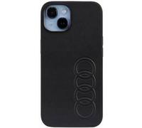 Audi AU-TPUPCIP14-TT/D1-BK - Custodia in pelle sintetica per iPhone 14 6.1", colore: Nero