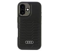 Audi AU-TPUPCMIP16M-GT/D3-BK - Custodia in similpelle per iPhone 16 Plus da 6,7", colore: Nero