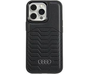 Audi AUTPUPCMIP15PGT/D3BK Custodia in Pelle Sintetica per iPhone 15 PRO 6.1, Colore: Nero