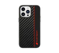 Custodia Audi Carbon Fibre Strip, nera - iPhone 14 Pro Max