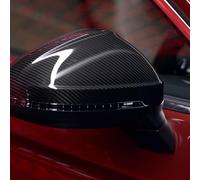 Audi Calotte Specchietti in Carbonio, Specchietti Retrovisori Esterni, Compatibile con Veicoli con Audi Side Assist, Carbonio Opaco, Set di 2 Pezzi