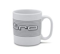Audi collection 3292200200 - Tazza da caffè in porcellana, con scritta Quattro, colore: Bianco