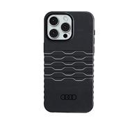 Custodia Audi MagSafe nera per iPhone 15 Pro Max.