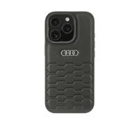 Audi AU-TPUPCIP16PM-GT/D2-BK - Custodia in similpelle per iPhone 16 Pro Max 6.9", colore: Nero