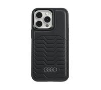 Audi AUTPUPCMIP15PGT/D3BK Custodia in Pelle Sintetica per iPhone 15 PRO 6.1, Colore: Nero