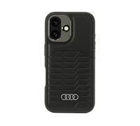 Audi AU-TPUPCMIP16M-GT/D3-BK - Custodia in similpelle per iPhone 16 Plus da 6,7", colore: Nero