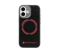 AUDI Custodia COVER MAGSAFE per Apple iPhone 17, Nero/Rosso