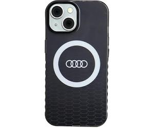 Audi Custodia IML AU-IMLMIP15-Q5/D2-BK con Logo Grande per iPhone 15/14/13 6,1 Pollici Nera