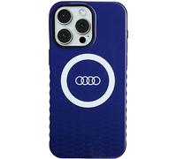 Audi AU-IMLMIP15PM-Q5/D2-BE Custodia IML Big Logo MagSafe, blu - iPhone 15 Pro Max