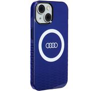 Audi Custodia IML AU-IMLMIP15-Q5/D2-BE con Logo Grande per iPhone 15/14/13 6,1 Pollici Blu
