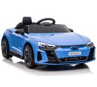 Audi E-Tron GT Auto Elettrica Per Bambini Sportiva EVA Pelle LED MP3 USB Blu