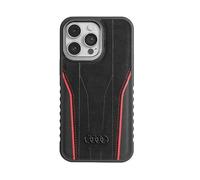 Custodia in pelle Audi MagSafe nera per iPhone 14 Pro