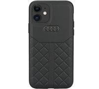 Audi Genuine AU-TPUPCIP12P-Q8/D1-BK - Custodia rigida in pelle per iPhone 12/12 Pro 6.1", colore: Nero