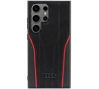 Custodia in pelle Audi MagSafe nera per Samsung Galaxy S24 Ultra.