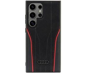 Audi Genuine AU-TPUPCS24U-R8/D3-RD - Custodia rigida in pelle per S24 Ultra S928, colore: Nero e rosso