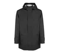 Audi - Giacca funzionale da uomo a 3 strati con cappuccio, nero, taglia S, 100% poliestere, lunghezza coscia, impermeabile 5000 mm