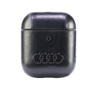 Audi Leder Big Logo AirPods 1/2 Hülle schwarz/schwarz AU-AP-GT/D3-BK